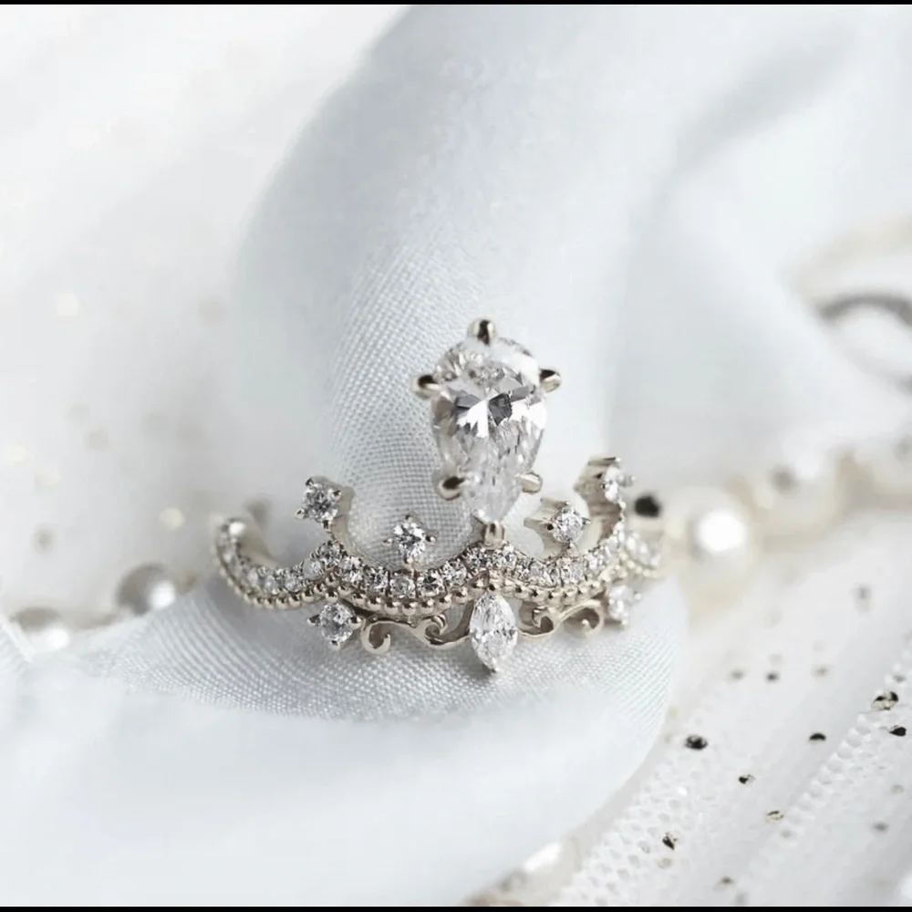 Silver Crown Statement Ring